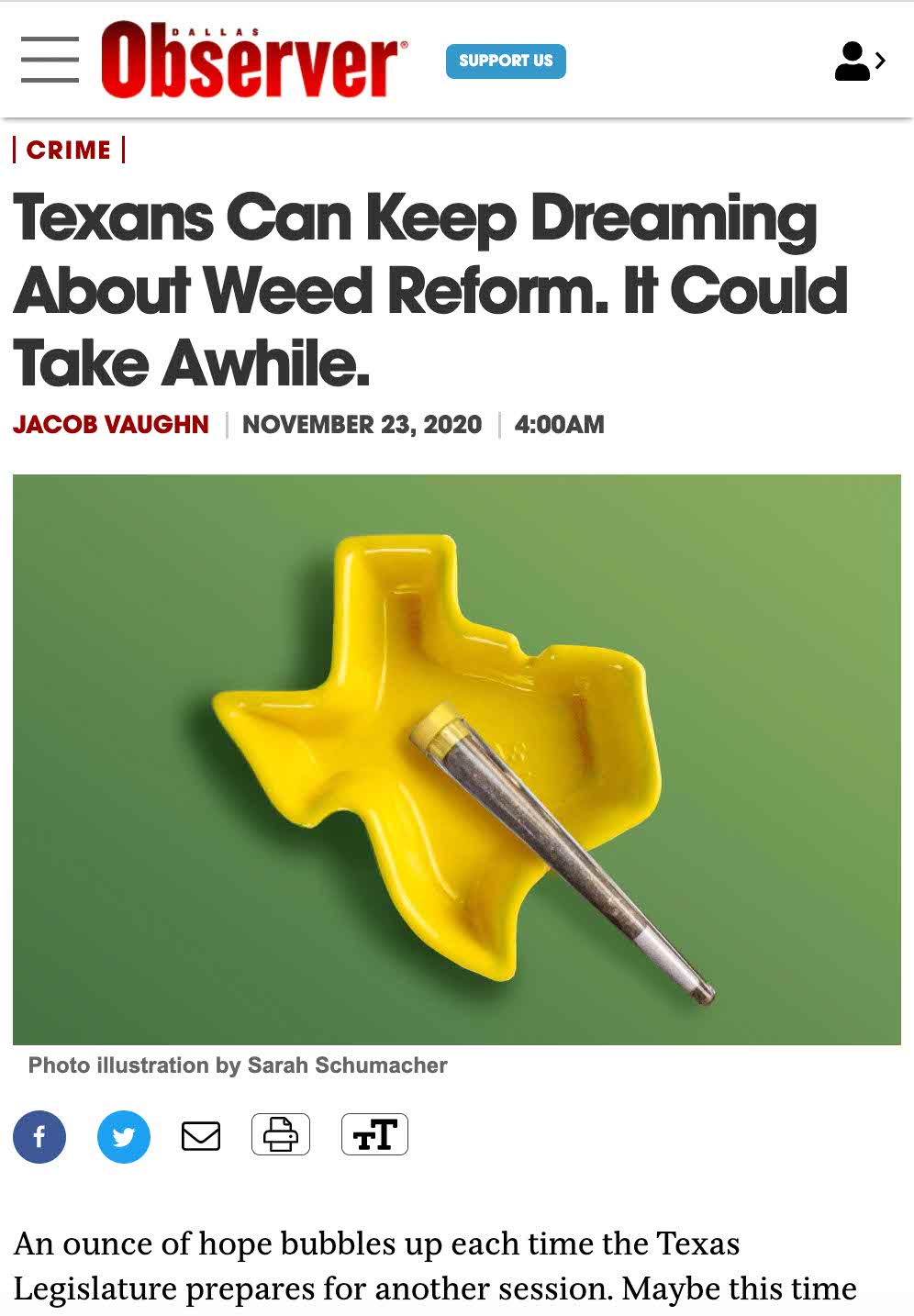 Texas marijuana reform is but a dream 